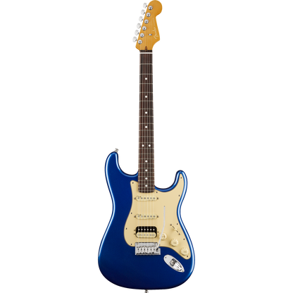Fender American Ultra Stratocaster HSS Rosewood Electric Guitar - Cobra Blue