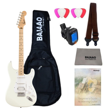 Fender Squier Sonic Stratocaster Electric Guitar with Bag,Polishing Cloth, Strap, Tuner, Pick and Ebook