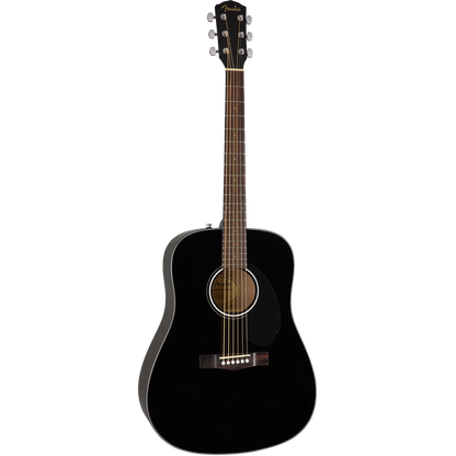 Fender CD-60S Dreadnought Acoustic Guitar with Gigbag, Tuner, Strap, Polishing Cloth, Picks & E book