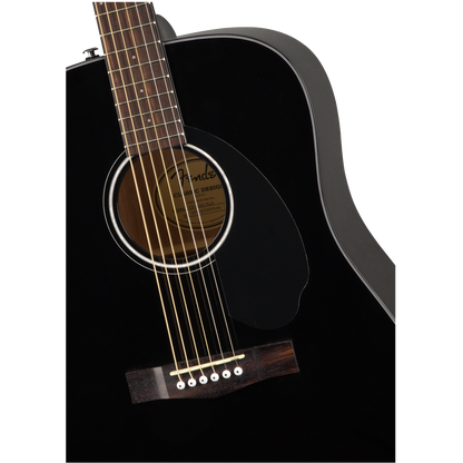 Fender CD-60S Dreadnought Acoustic Guitar with Gigbag, Tuner, Strap, Polishing Cloth, Picks & E book