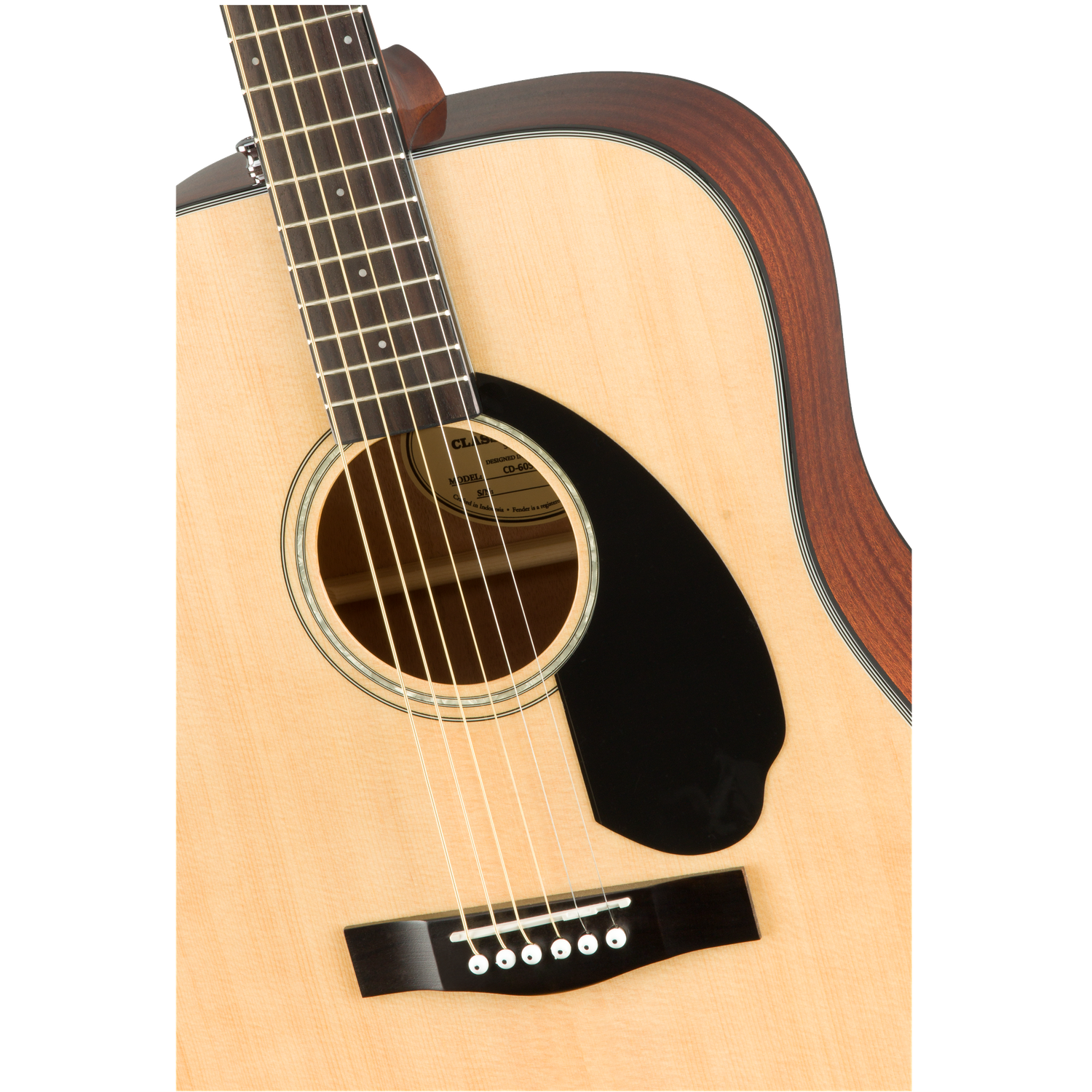 Fender CD-60S Dreadnought Acoustic Guitar with Gigbag, Tuner, Strap, Polishing Cloth, Picks & E book