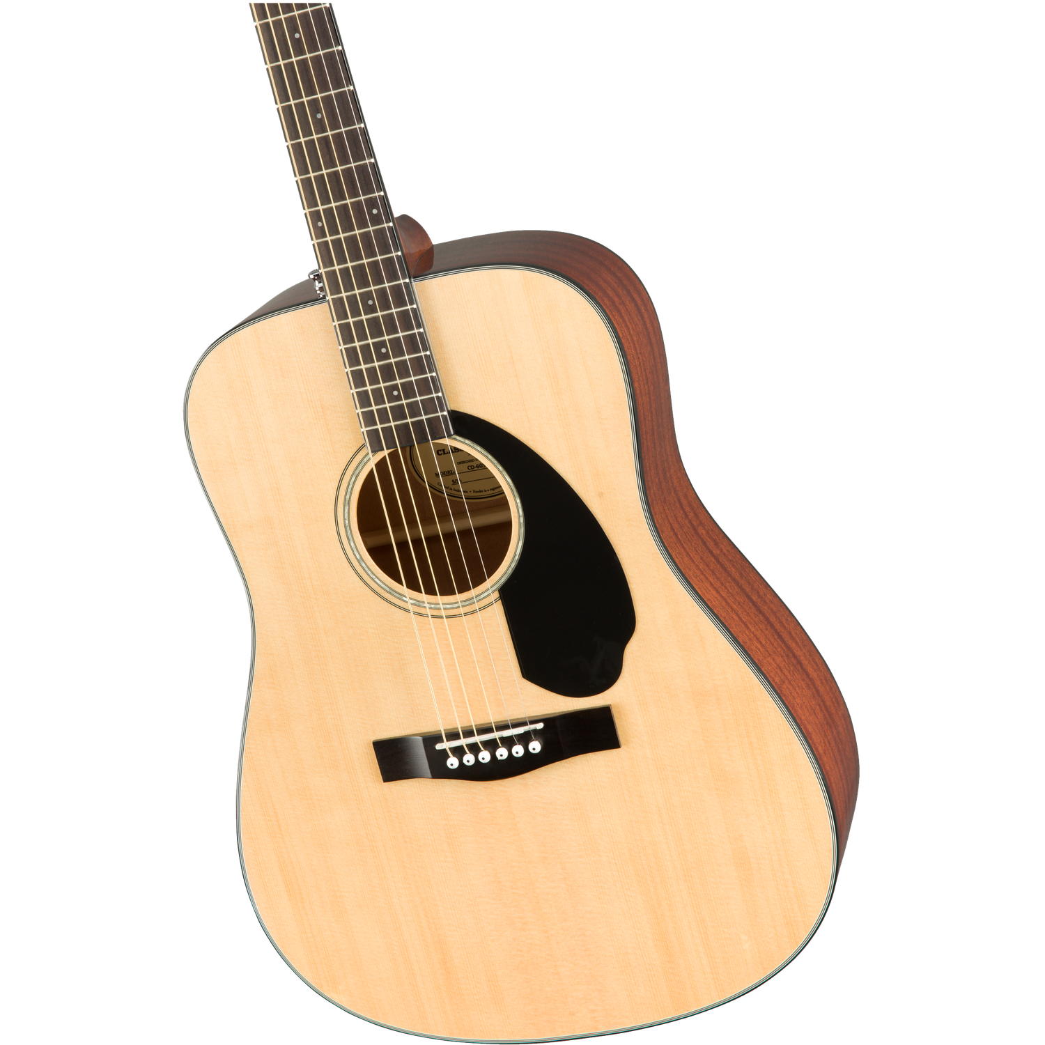 Fender CD-60S Dreadnought Acoustic Guitar with Gigbag, Tuner, Strap, Polishing Cloth, Picks & E book