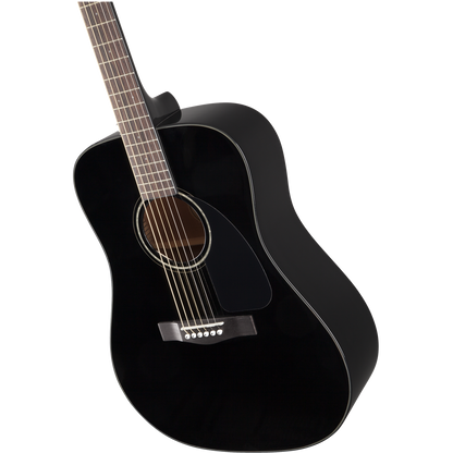 Fender CD 60 Dread V3 DS 6 String Acoustic Guitar Bundle with Dust Cover, Tuner, Cloth, Strap, Picks & Ebook