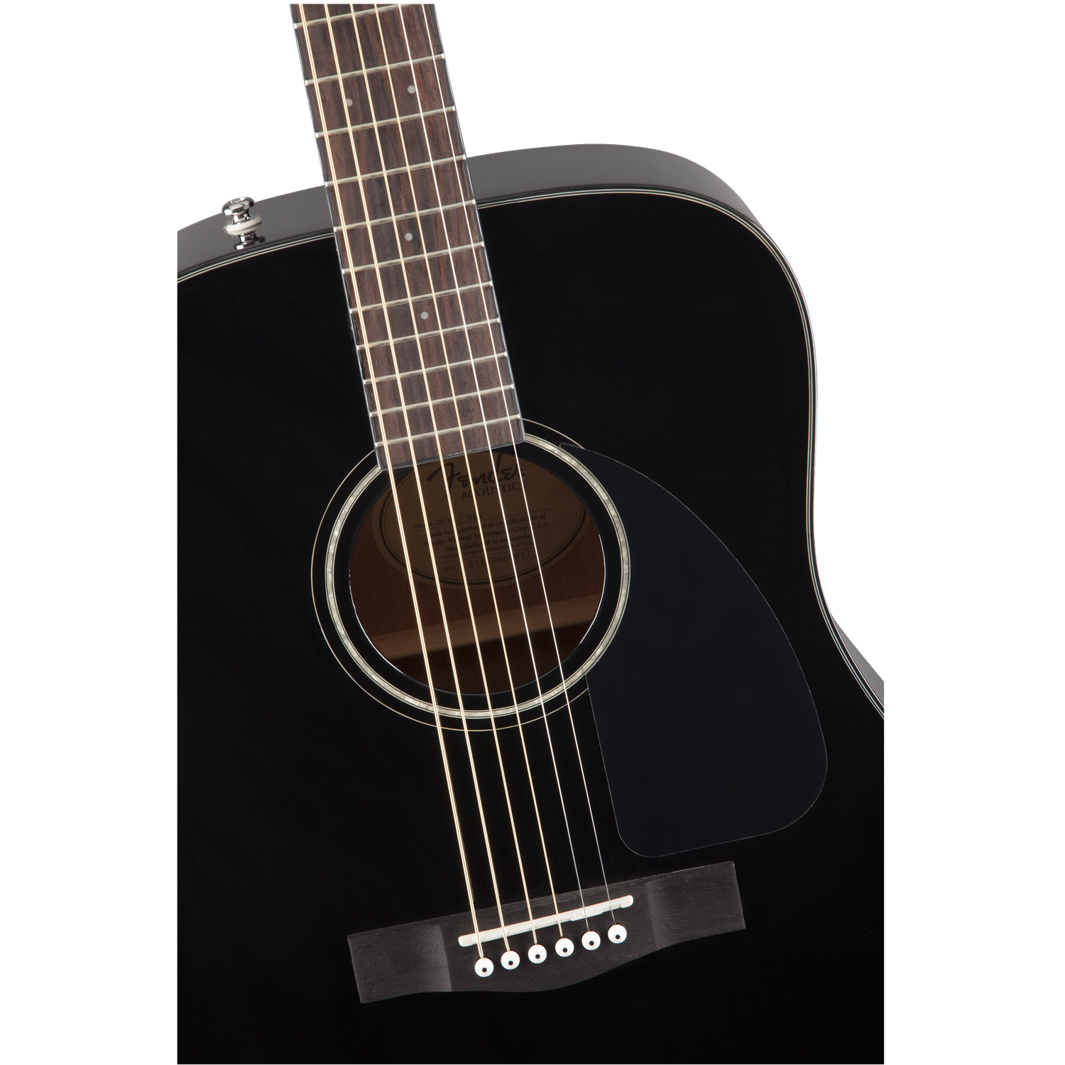 Fender CD 60 Dread V3 DS 6 String Acoustic Guitar Bundle with Dust Cover, Tuner, Cloth, Strap, Picks & Ebook