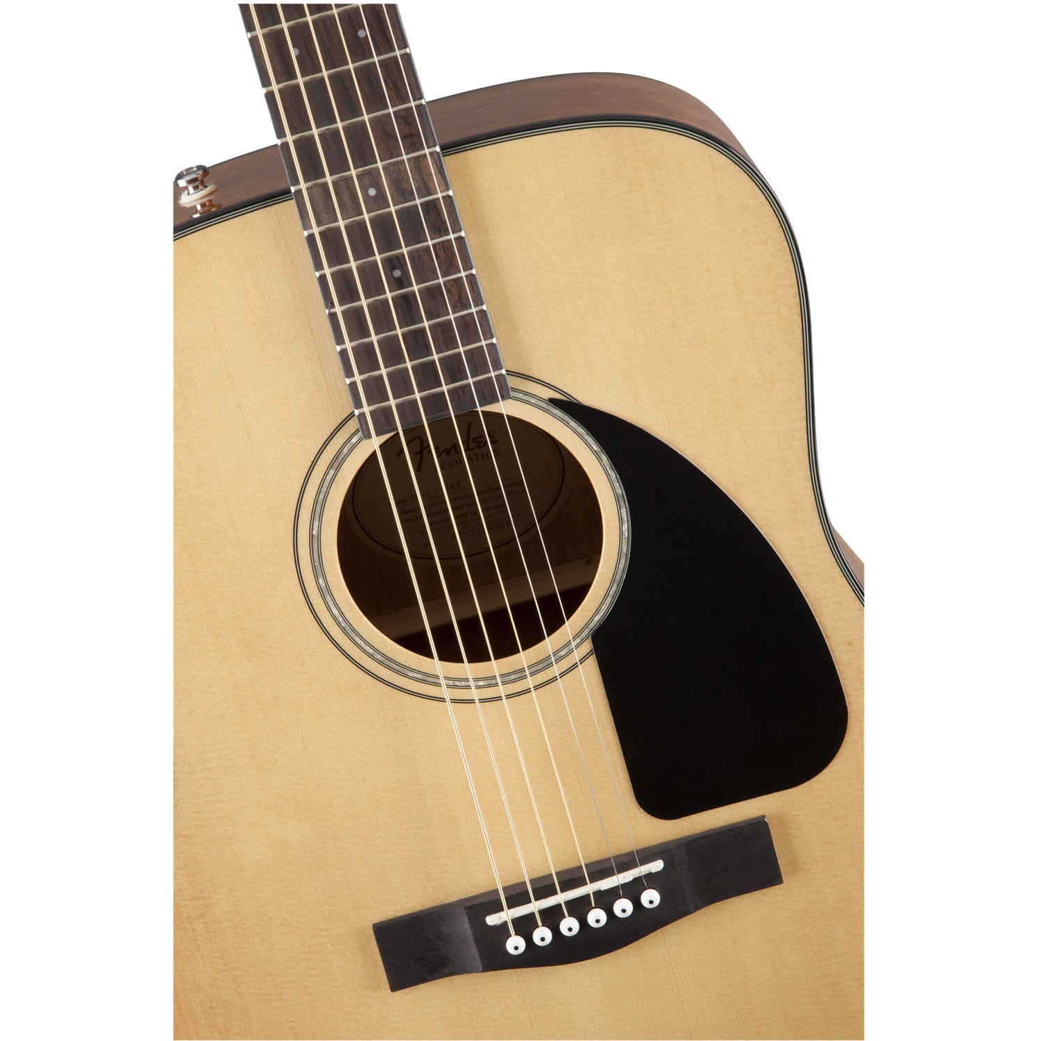 Fender CD 60 Dread V3 DS 6 String Acoustic Guitar Bundle with Dust Cover, Tuner, Cloth, Strap, Picks & Ebook