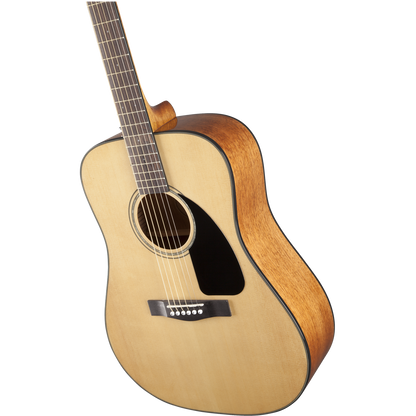 Fender CD 60 Dread V3 DS 6 String Acoustic Guitar Bundle with Dust Cover, Tuner, Cloth, Strap, Picks & Ebook
