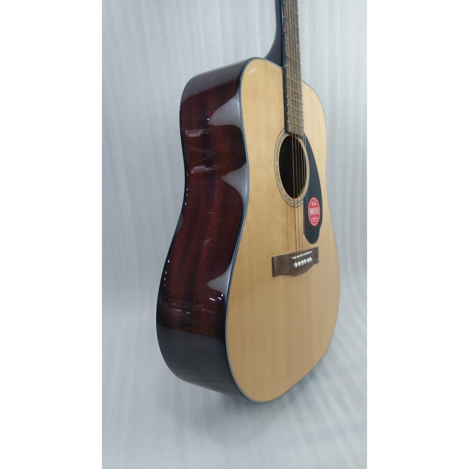 Fender CD 60 Dread V3 DS 6 String Acoustic Guitar with Dust Cover, Strap, Picks, Cloth & E-book - Open Box