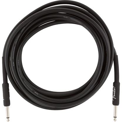 Fender 15 Feet Professional Series Instrument Cable Straight / Straight- Black
