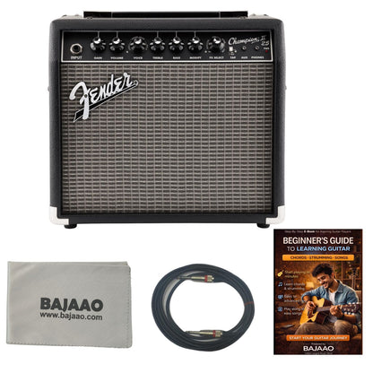 Fender Champion II 25W Combo Guitar Amplifier with Cable, Polishing Cloth & Ebook