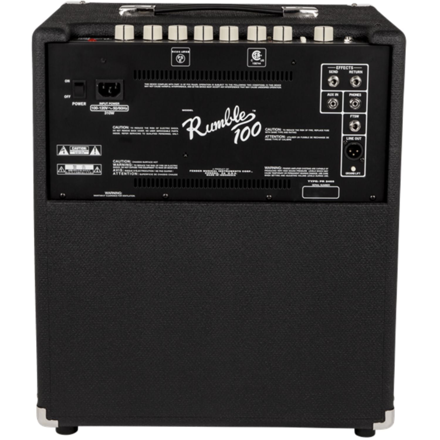 Fender Rumble 100 Watt Bass Combo Amplifier