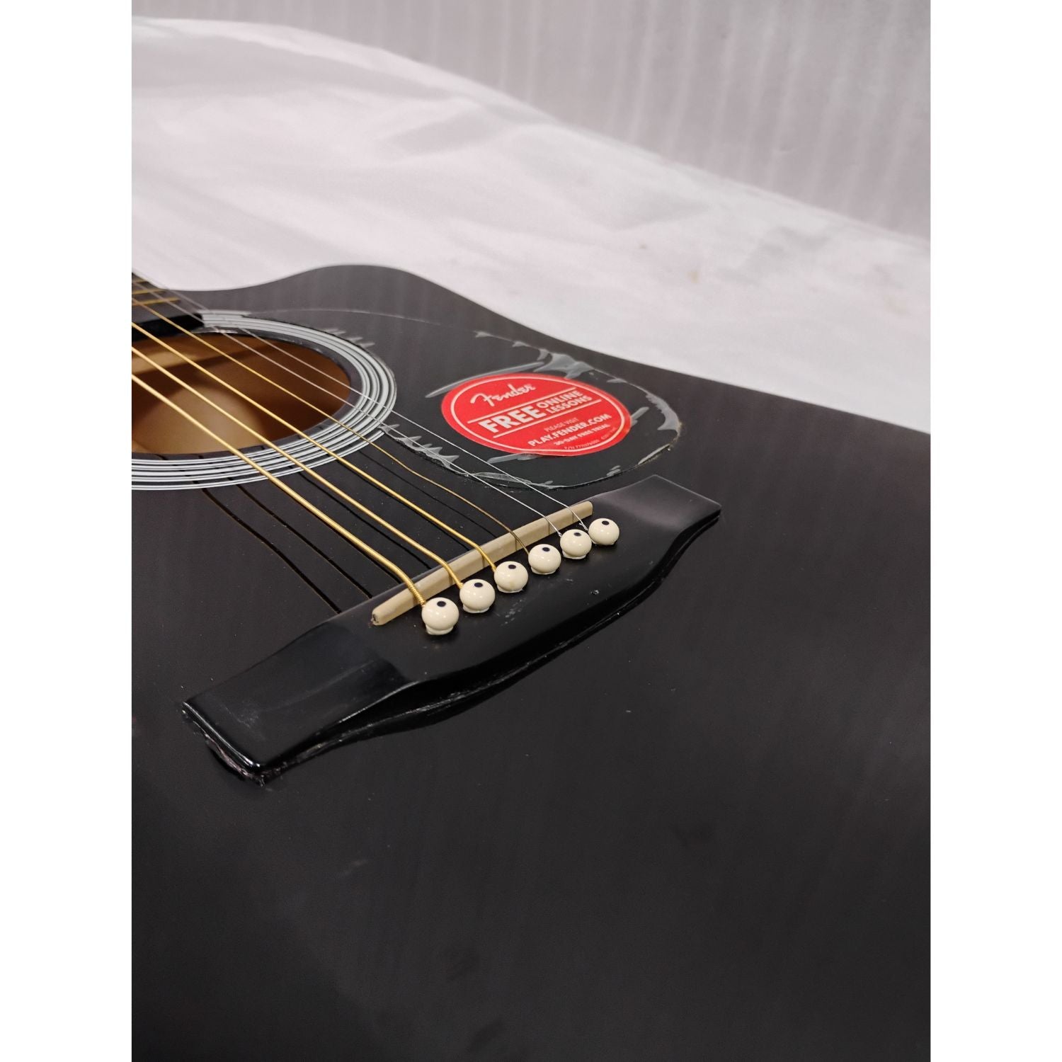 Fender SA105CE Electro - Acoustic Guitar - Black - Open Box B Stock