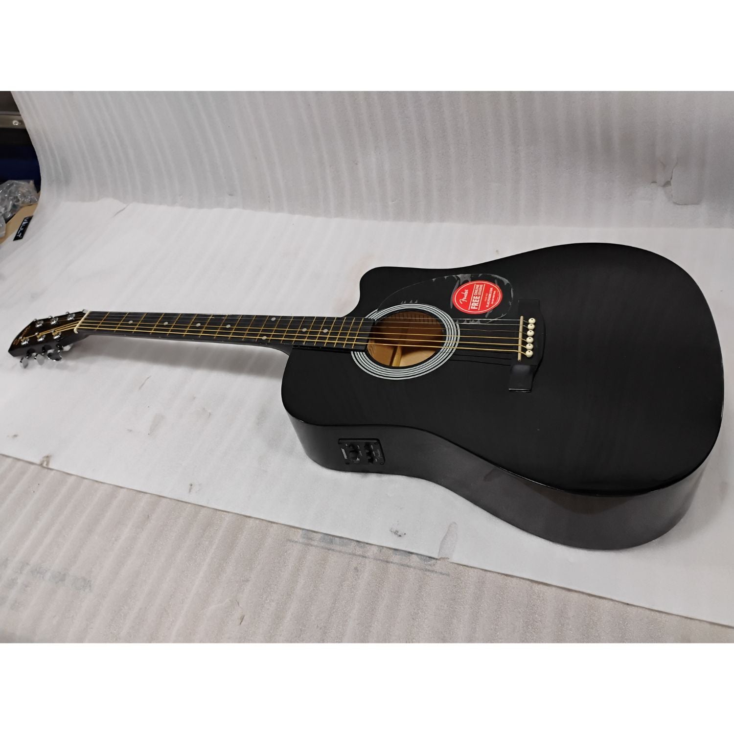 Fender SA105CE Electro - Acoustic Guitar - Black - Open Box B Stock