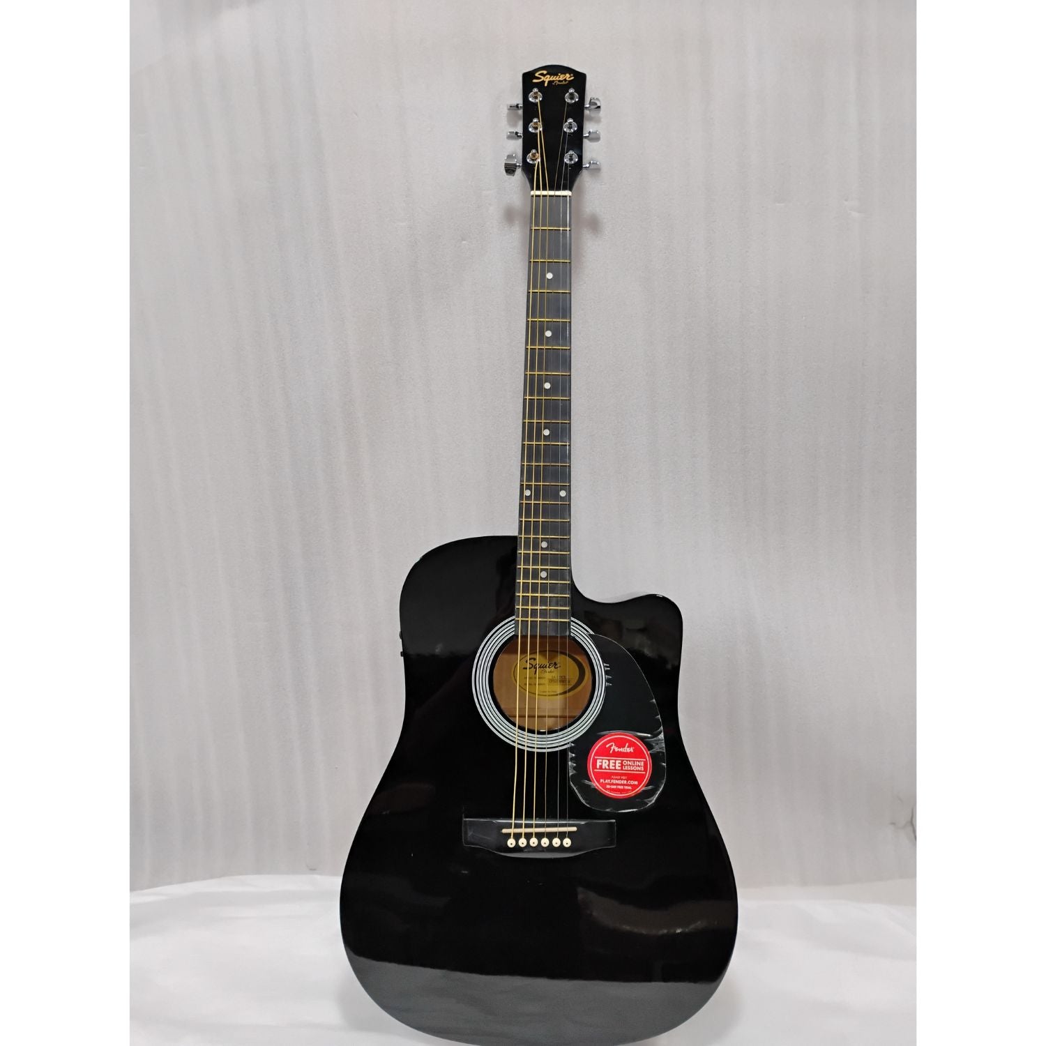 Fender SA105CE Electro - Acoustic Guitar - Black - Open Box B Stock