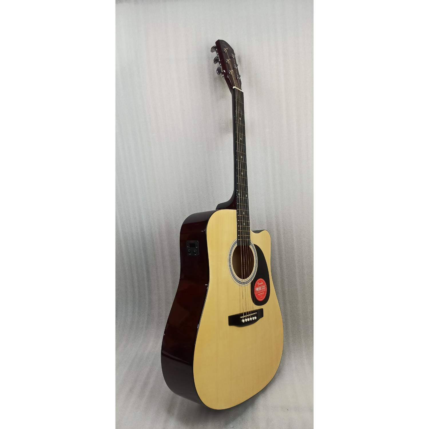 Fender SA105CE Electro - Acoustic Guitar - Natural - Open Box
