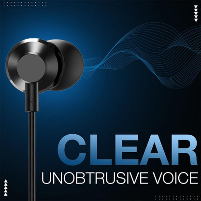 FLiX In-Ear Wired Headphones Black FLiX (Beetel) Tone 110 Wired Headset - Black