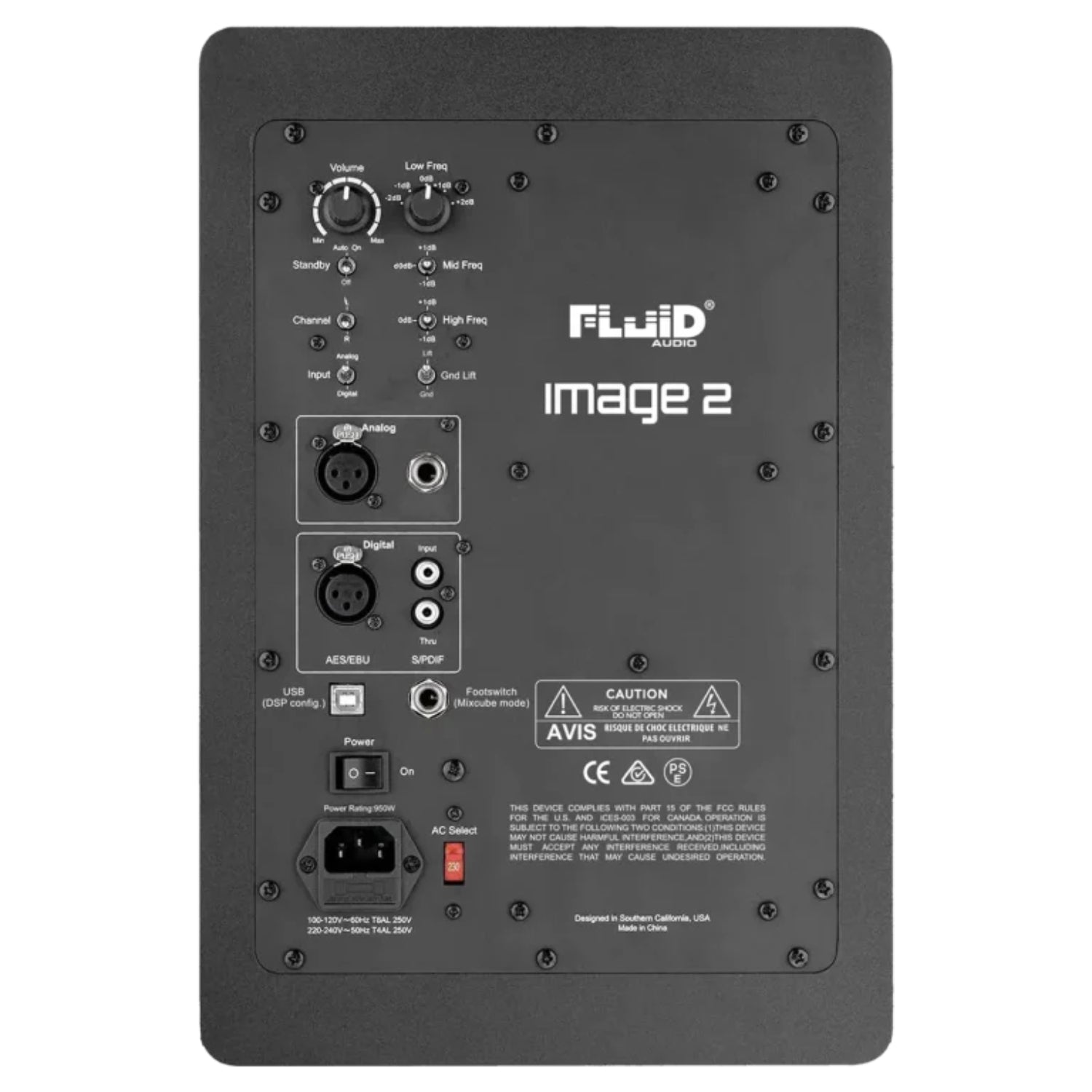 Fluid Audio Image 2 3-Way Studio Monitor - Single