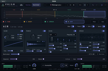 Yurtrock PRISM - Multiband Spatial FX Drum Plug-In