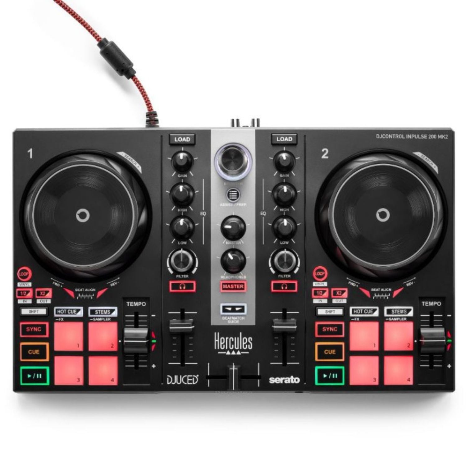 Hercules DJ Control Inpulse 200 MK2 2-Deck DJ Mixer