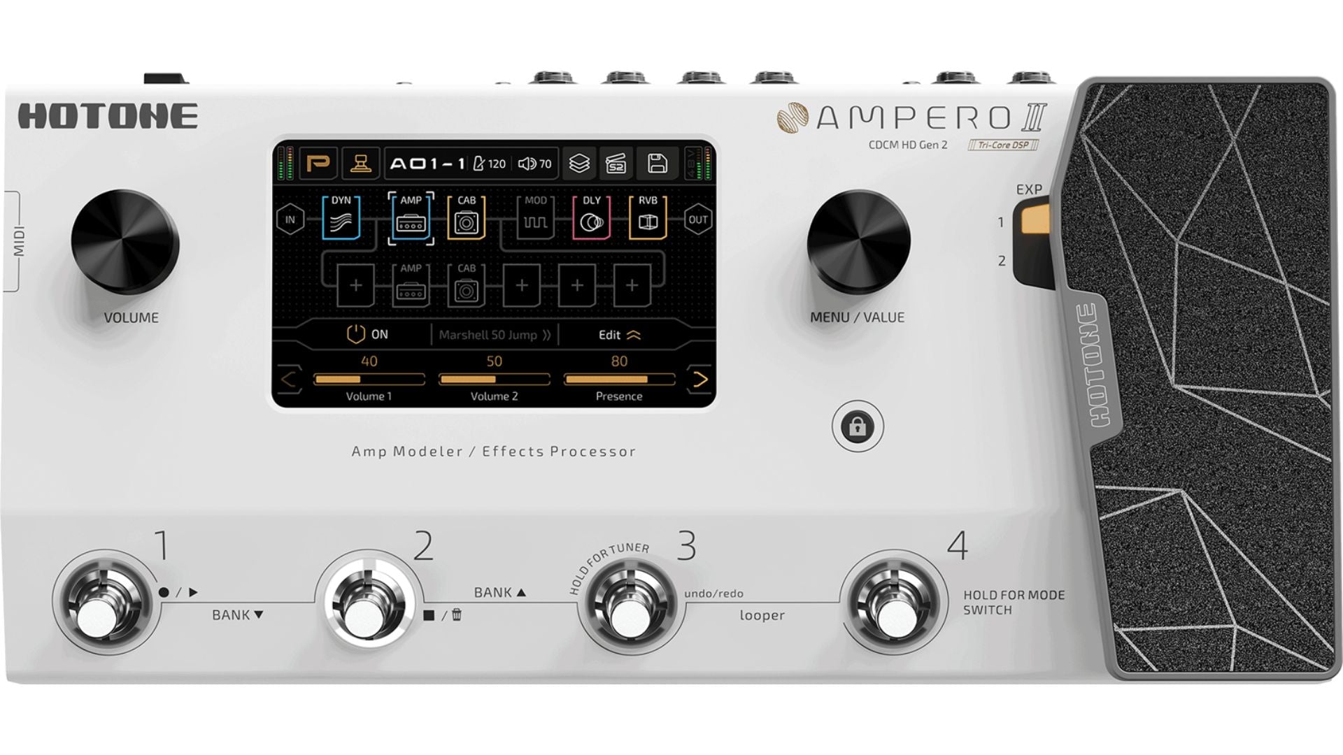 Hotone Ampero II 2-Generation Multi Effects Guitar Processor