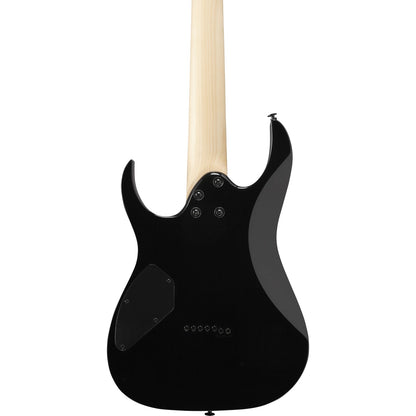 Ibanez GRG7221QA RG Series 7-String Electric Guitar - Transparent Black Sunburst