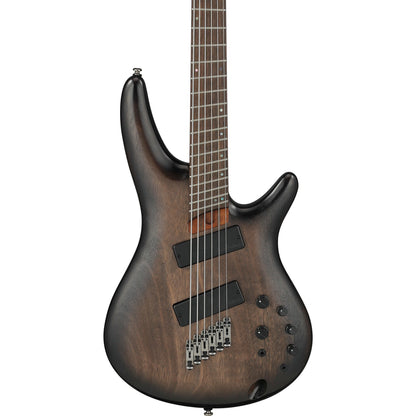 Ibanez SRC6MS SR Series 6 String Bass Guitar - Black Stained Burst Low Gloss
