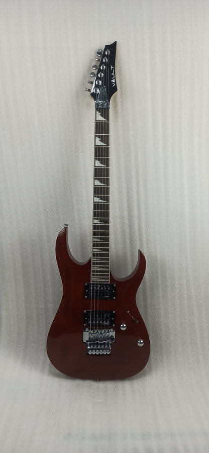 Vault Performer Pro RG 6 String Electric Guitar - High Gloss Solid Mahogany - Open Box