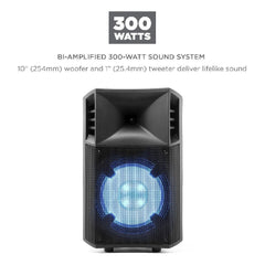 ION Audio Power Glow 300 Battery Powered Bluetooth Speaker System with Light