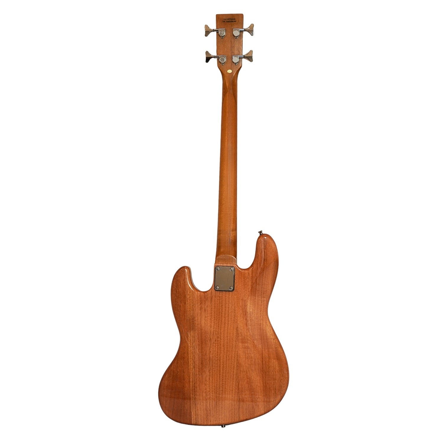 Vault Artisan JB 4-String Bass Guitar with Wilkinson Pickups – Roasted Maple Neck & Fingerboard, Fixed Bridge with Brass Saddles, Mahogany Body, Natural Gloss Finish