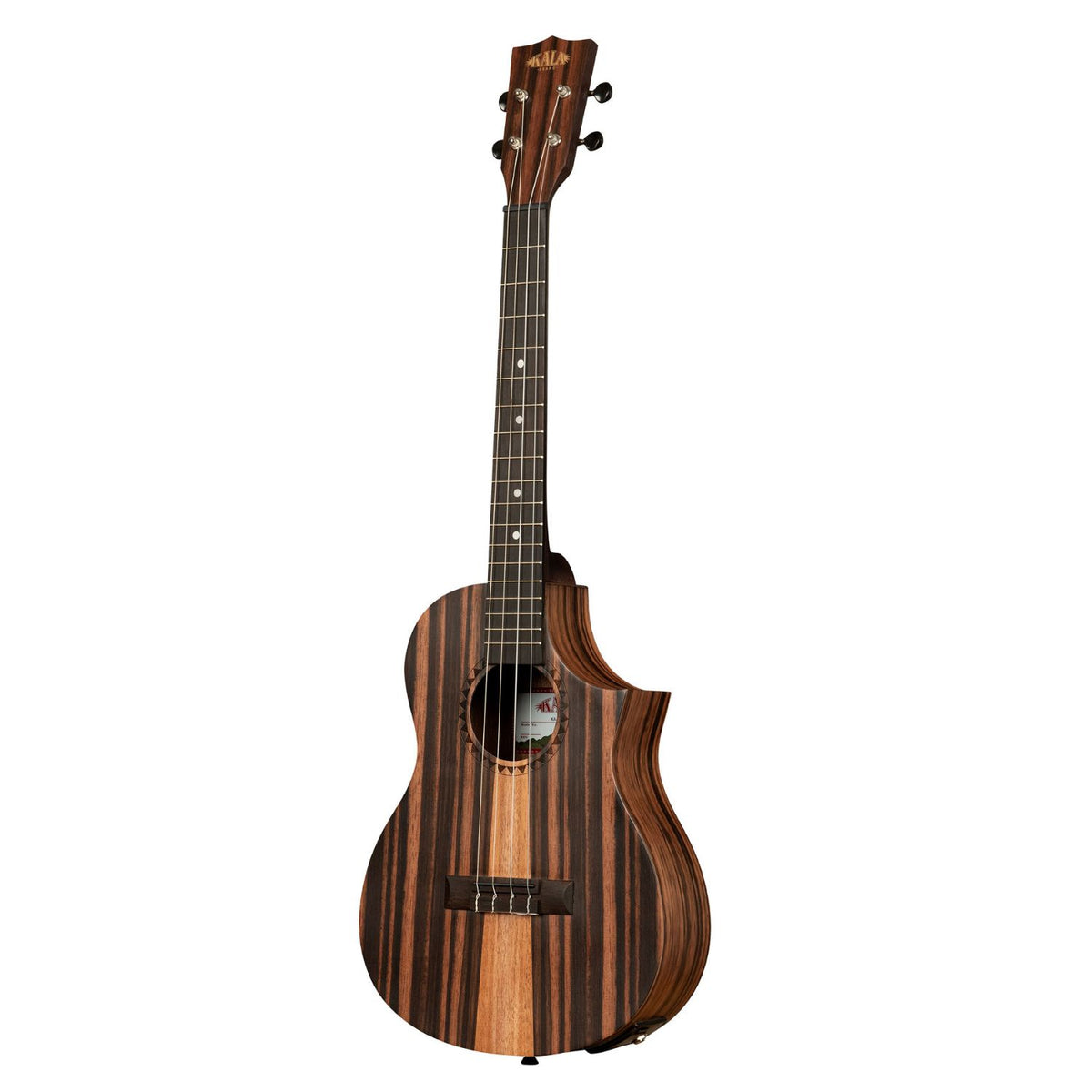 Kala KA-AM-B-CE Amara Tri-Top Baritone Ukulele with Cutaway & EQ