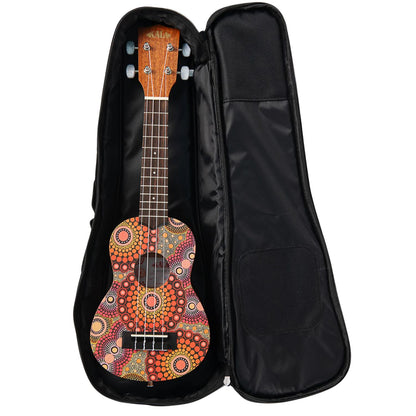 Kala KA-DS-CM-SC-S Desert Storylines Soprano Ukulele with Gig Bag
