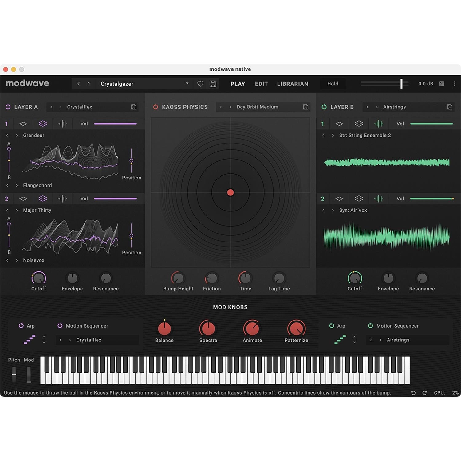 Korg 37 Keys Modwave Wavetable Synthesizer