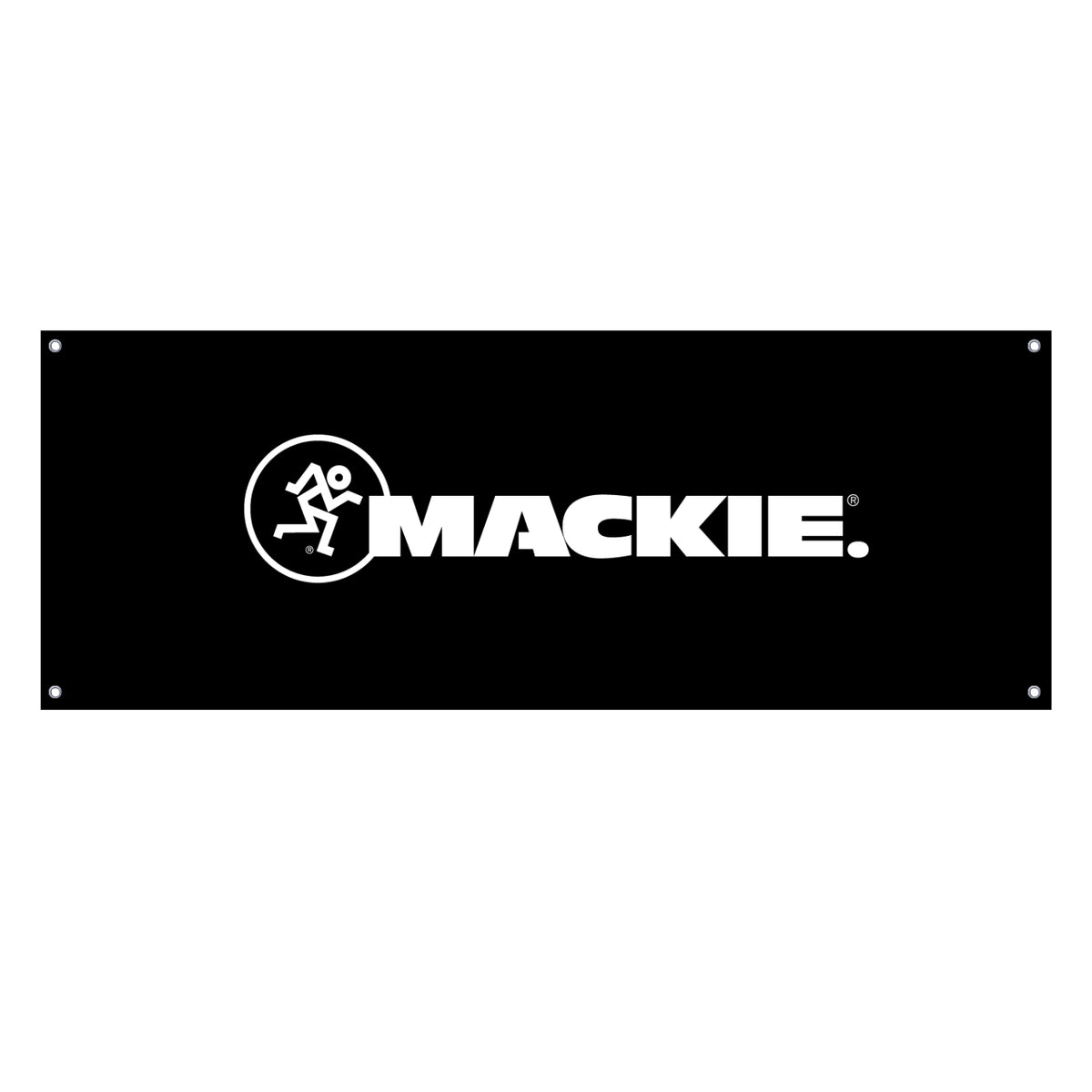 Mackie Black Fabric Banner with Mackie Combo Logo