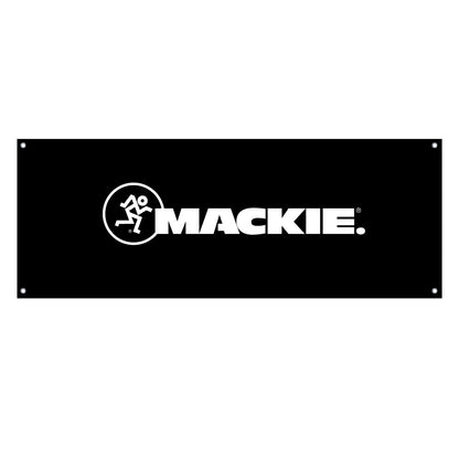 Mackie Black Fabric Banner with Mackie Combo Logo
