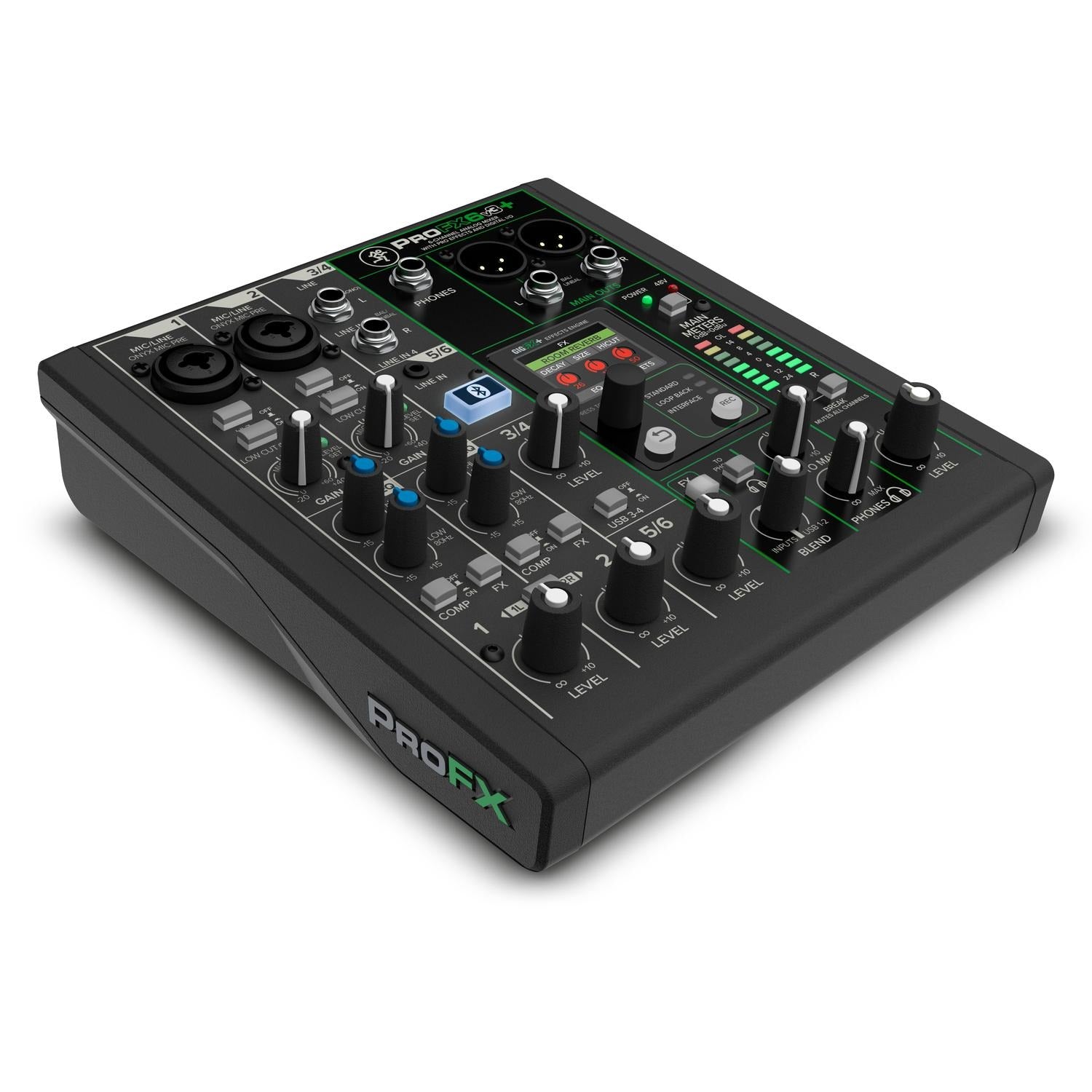 Mackie ProFX6v3+ 6-Channel Analog Mixer with Enhanced FX USB Recording Modes and Bluetooth