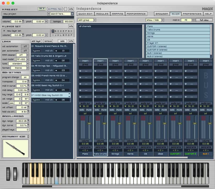 MAGIX Independence Pro Plus Suite Drum Sampler