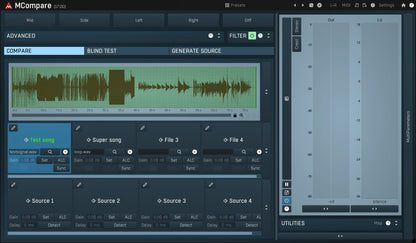 MELDA MCompare Analyzer