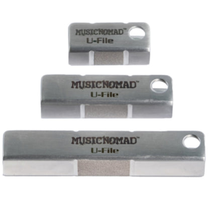 Music Nomad MN813 Diamond U-File for Leveling Single Guitar Fret Leveler - Pack of 3
