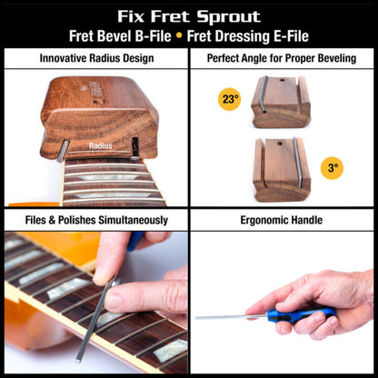 Music Nomad MN880 Premium Guitar Tech Fret Tool Set