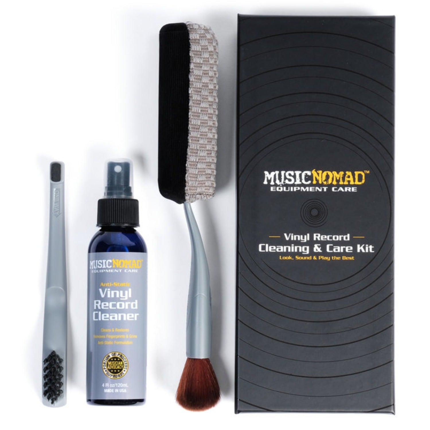 Music Nomad MN890 6 in 1 Vinyl Record Cleanig & Care Kit