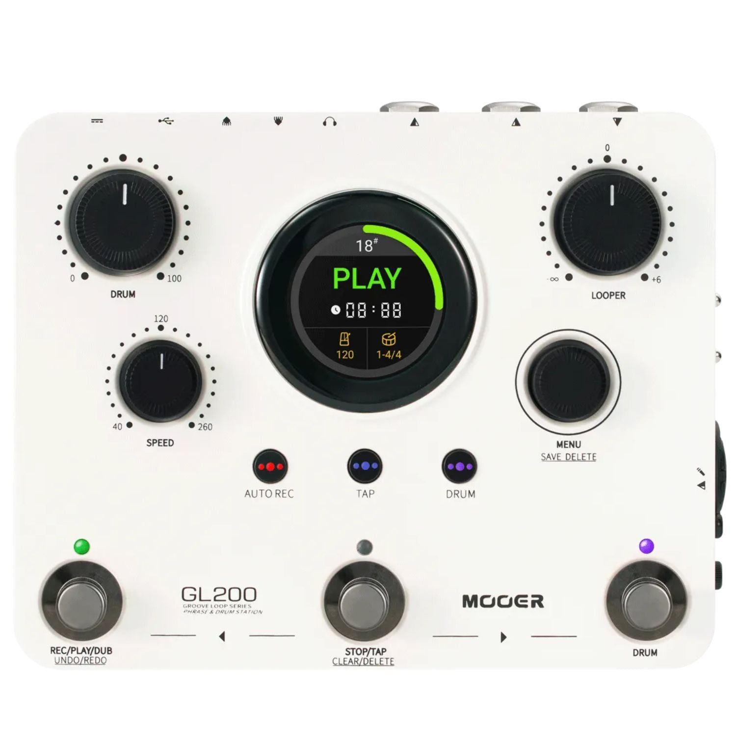 Mooer GL200 Groove Loop Pedal Drum Machine