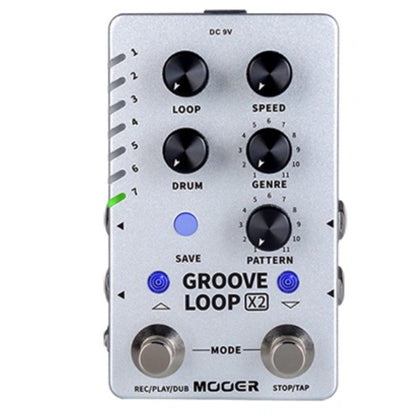 Mooer Groove Loop X2 Stereo Looper & Drum Machine Pedal