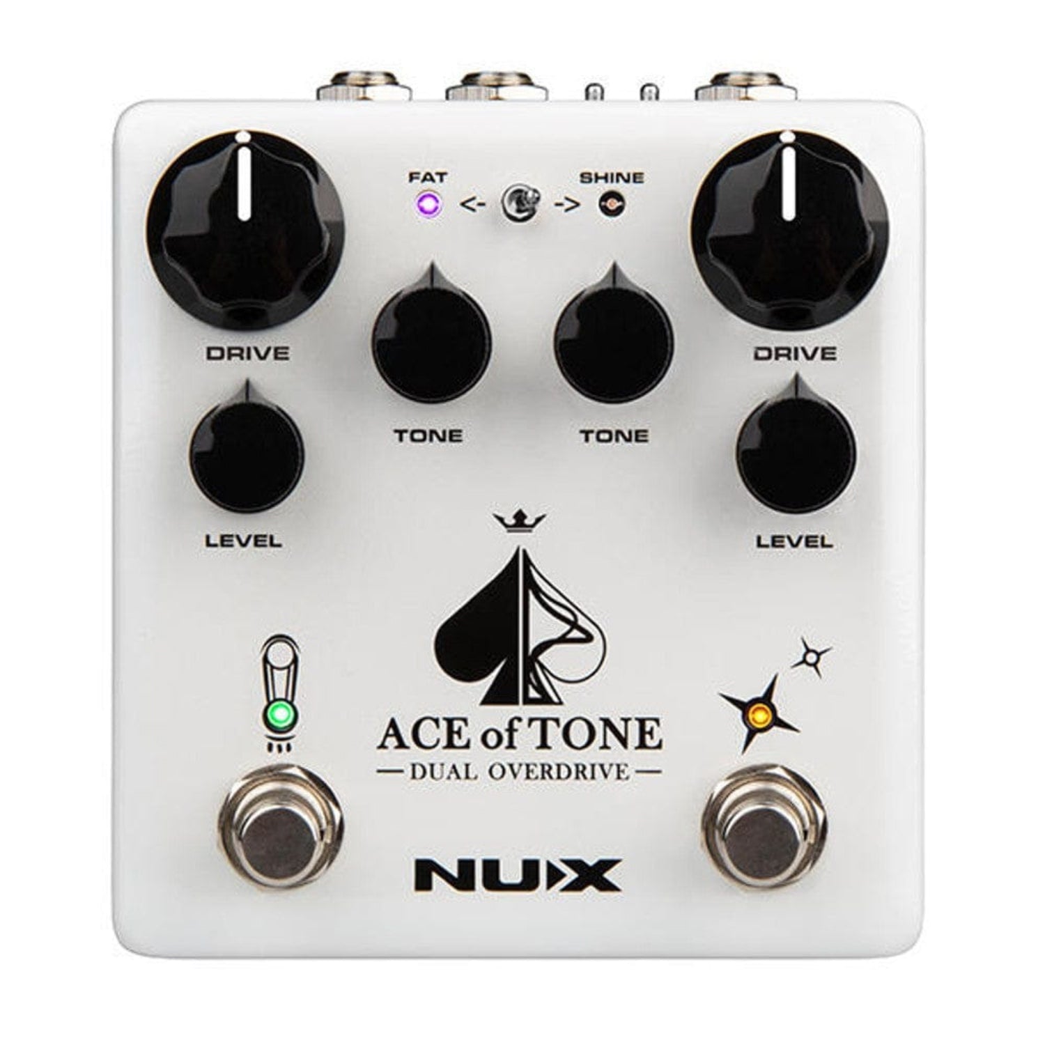 nux effect pedals nux ndo 5 ace of tone dual overdrive pedal