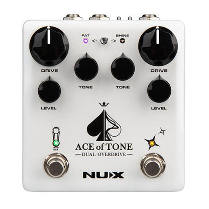 nux effect pedals nux ndo 5 ace of tone dual overdrive pedal
