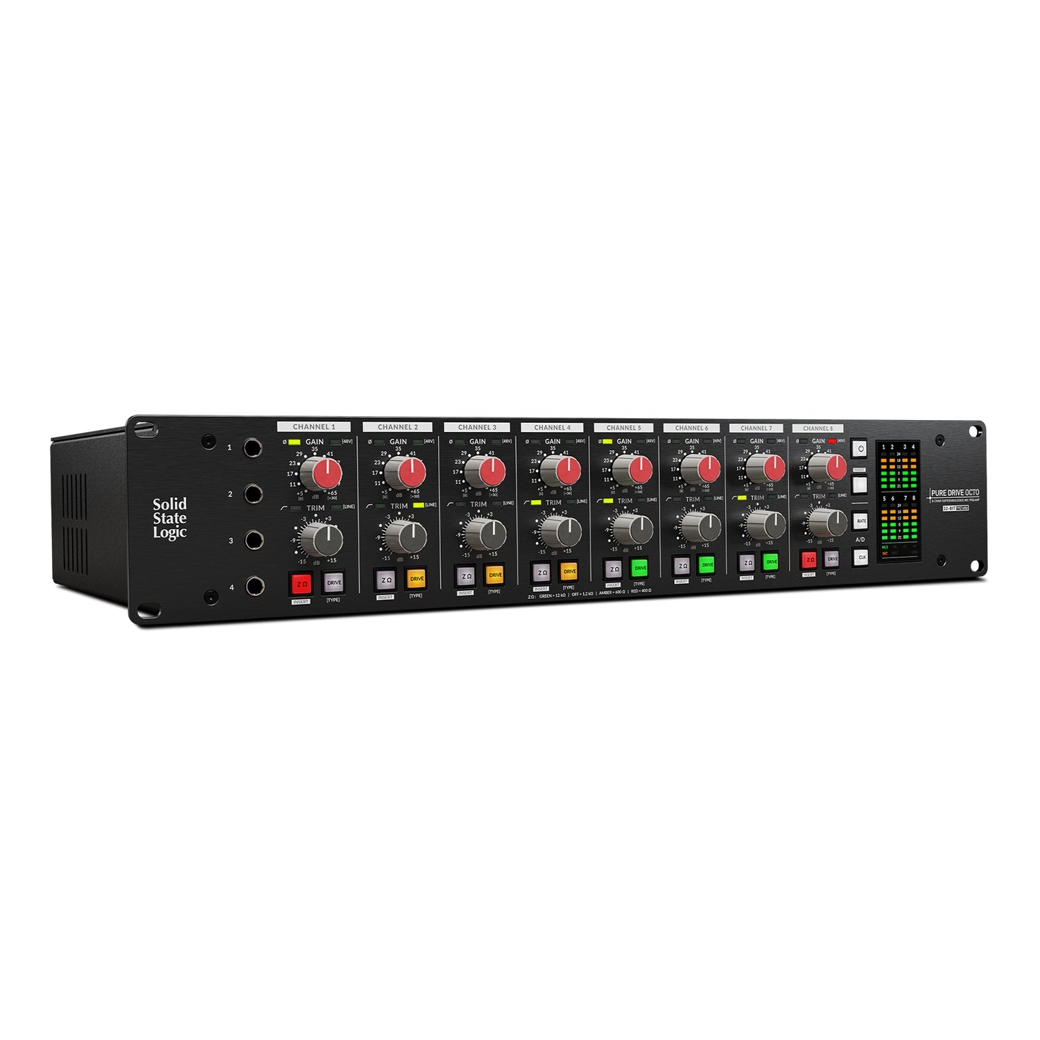 Solid State Logic PureDrive Octo 8-Channel Microphone Preamp