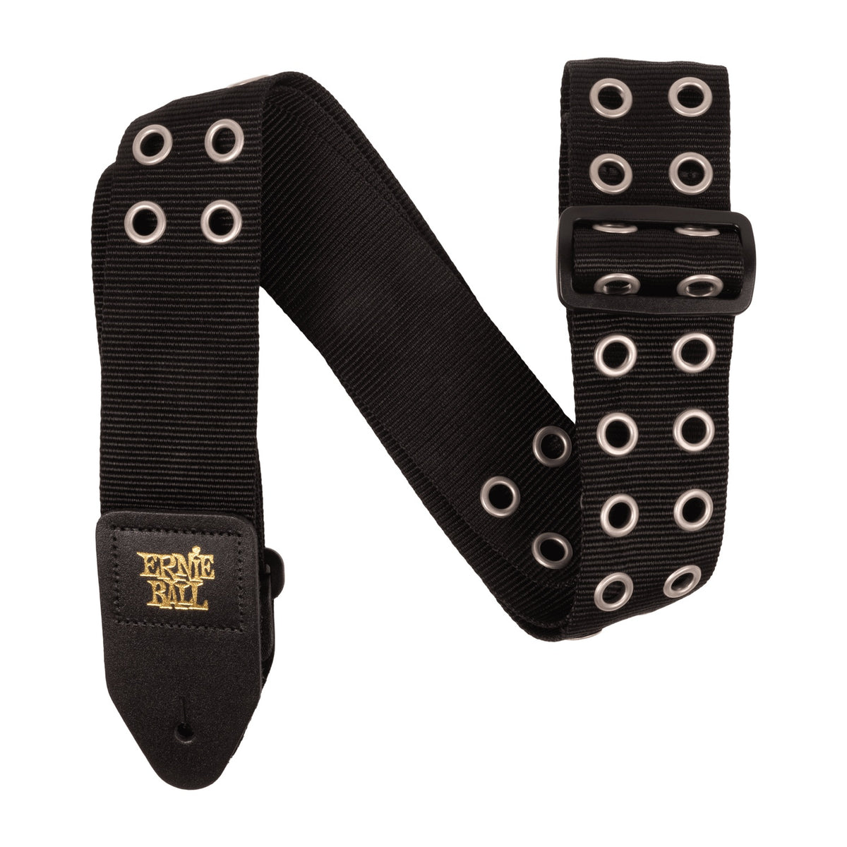 Ernie Ball Hole Lotta Metal Silver Bass Guitar Strap