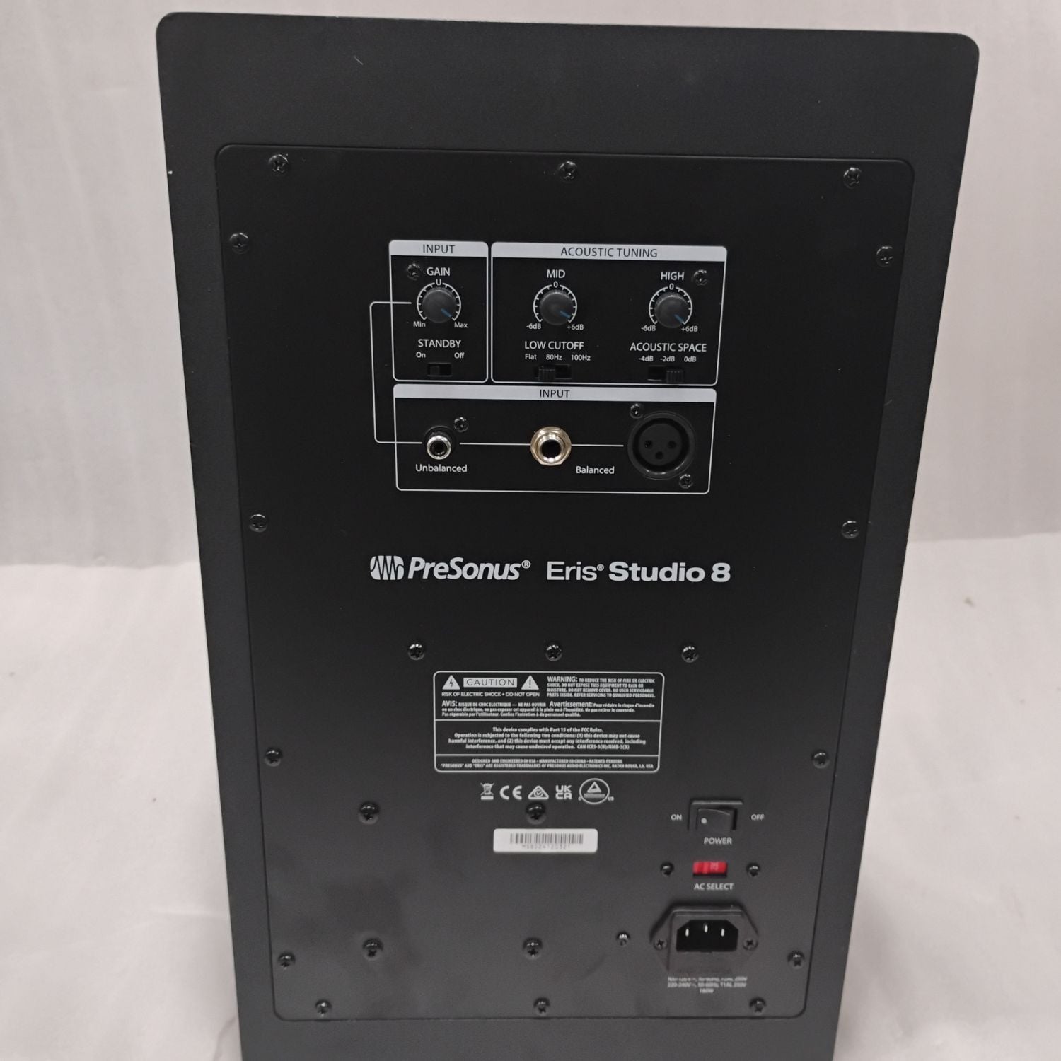 Presonus Eris Studio 8 8-Inch 2-Way Active Studio Monitor Speaker with EBM Wave Guide - Open Box