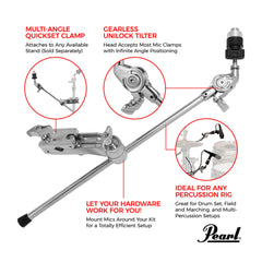 Pearl MH-70A Clamping Boom Microphone Holder