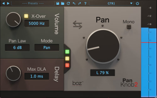 Boz Pan Knob 2 Stereo Imaging Plugin