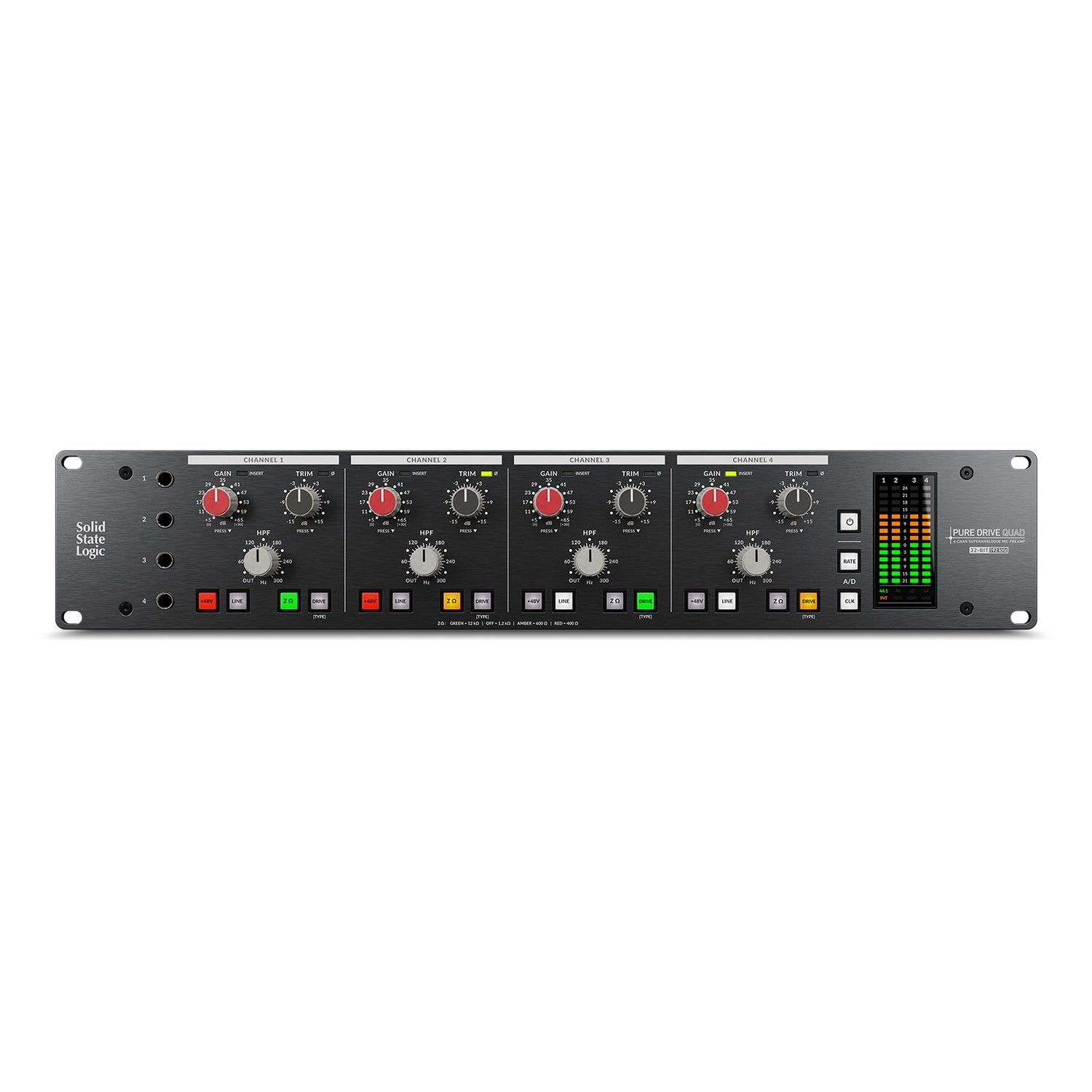 Solid State Logic PureDrive Quad 4-Channel Microphone Preamp