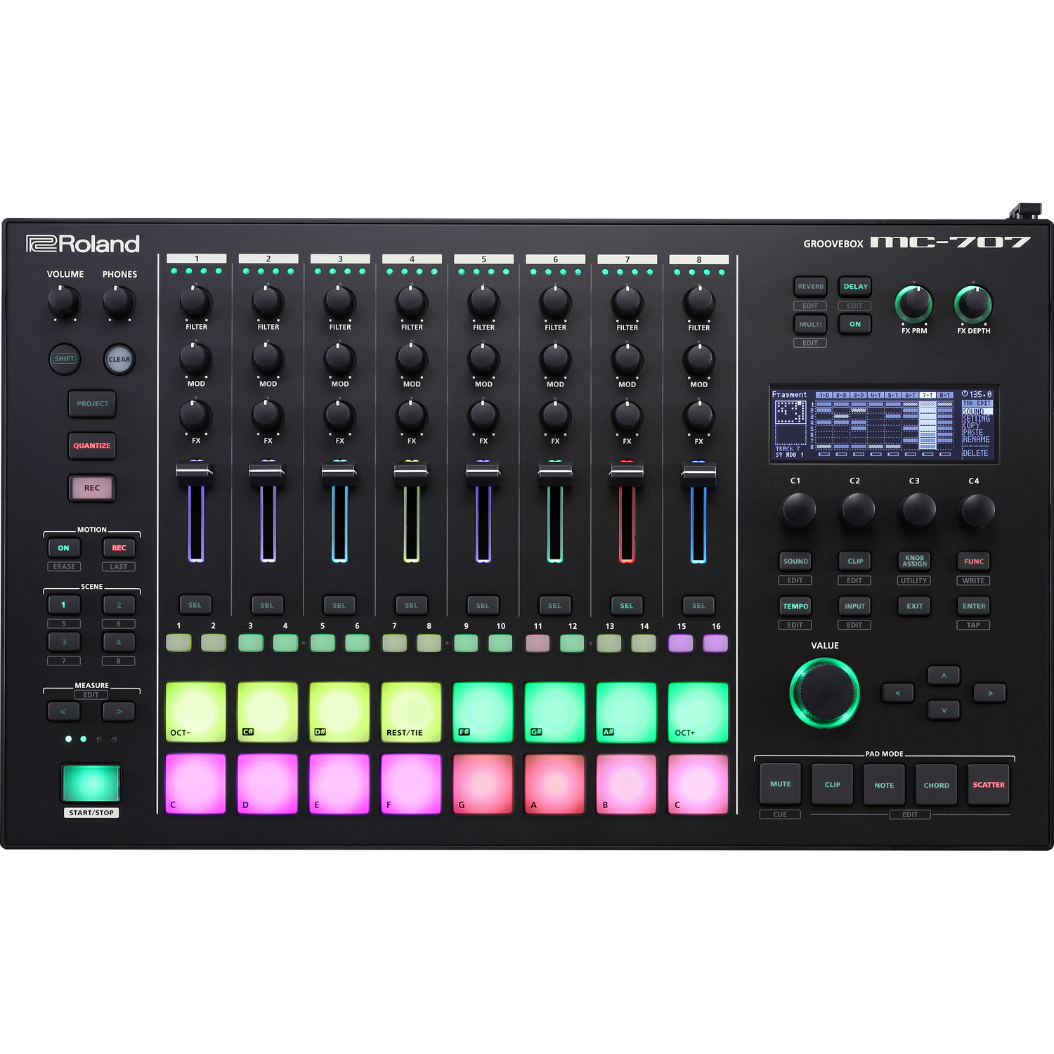 Roland MC 707 8 Tracks Groovebox